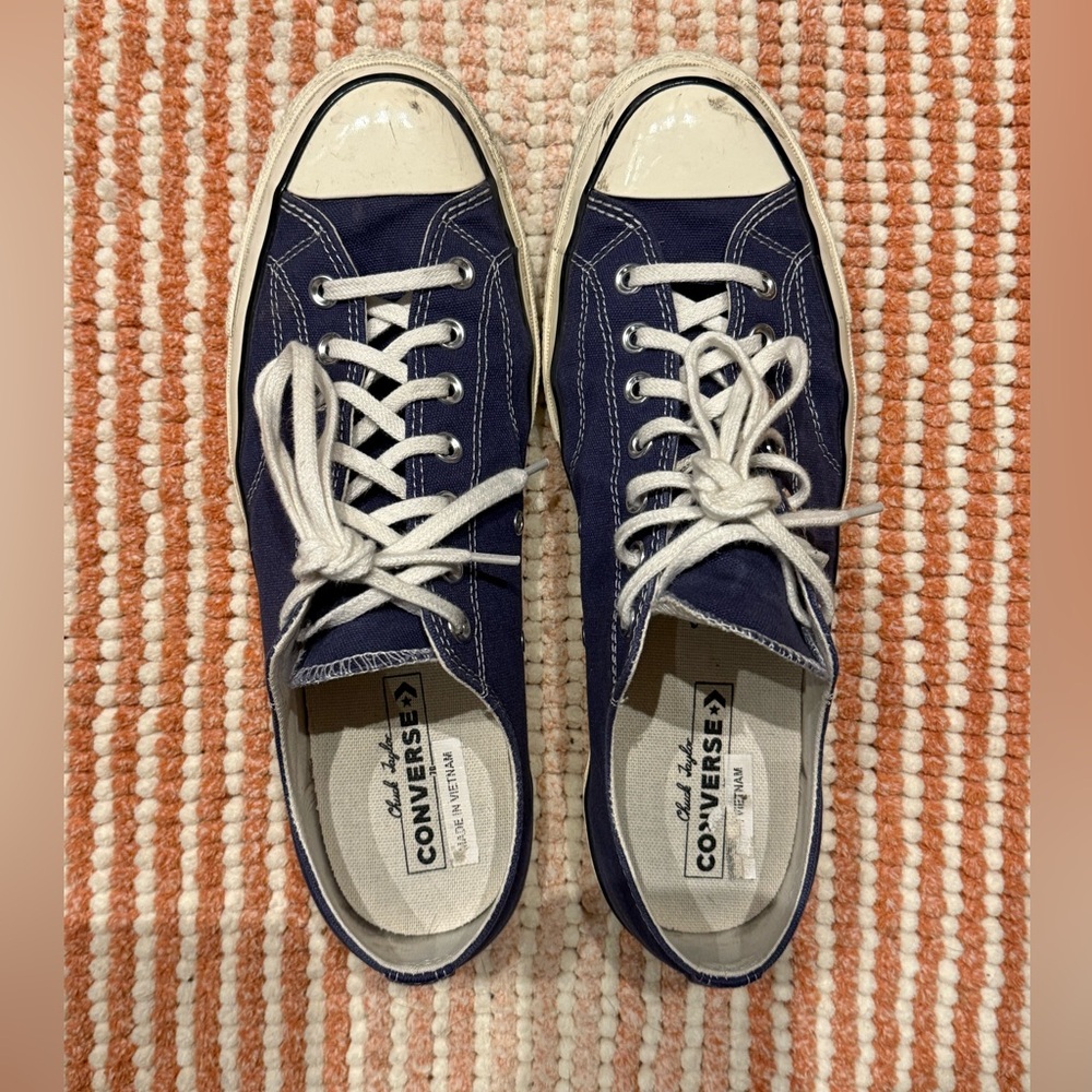 Converse Chuck 70 Low Dark Blue Canvas Shoes